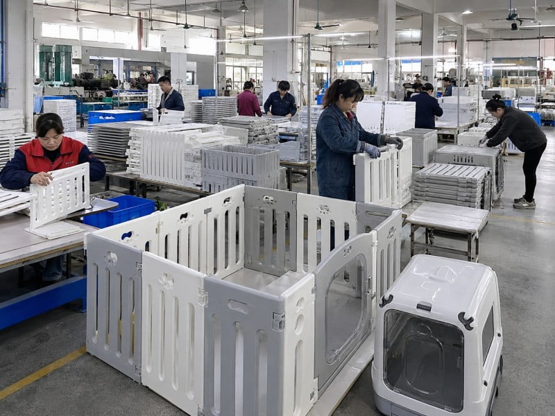 Pet product manufacturing detail