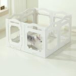 8 Panel Plastic Dog Pen for Puppies & Small Dogs