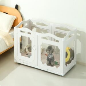 Clear Plastic Dog Playpen