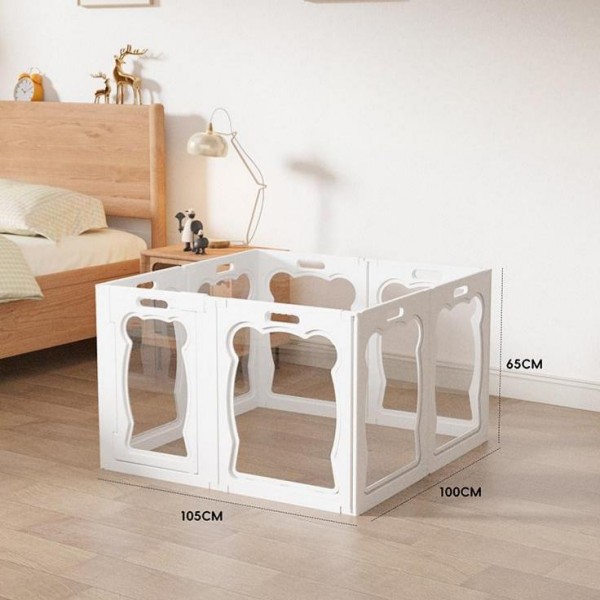8 Panel Plastic Dog Pen for Puppies & Small Dogs