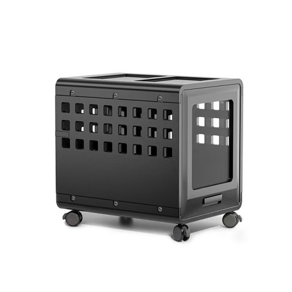 White Dog Crate Furniture with Black Color Option