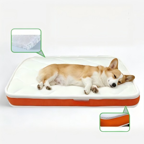 Fully Removable Orthopedic Dog Mattresses with 4D Air-Fiber Support