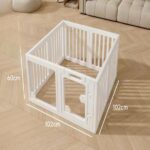 8 Panel Plastic Dog Pen for Puppies & Small Dogs