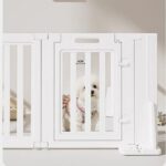 Tall Plastic Freestanding Pet Gates for Puppies & Small Dogs