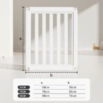 Tall Plastic Freestanding Pet Gates for Puppies & Small Dogs