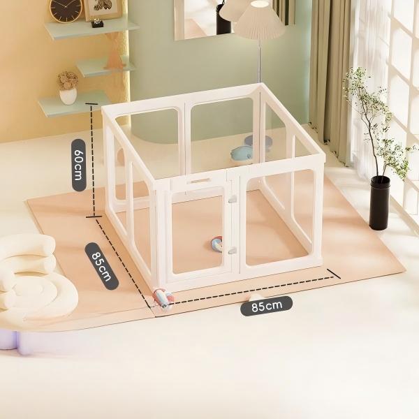 8 Panel Plastic Dog Pen for Puppies & Small Dogs