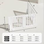 Tall Plastic Freestanding Pet Gates for Puppies & Small Dogs