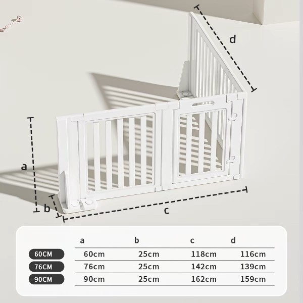 Tall Plastic Freestanding Pet Gates for Puppies & Small Dogs