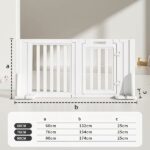 Tall Plastic Freestanding Pet Gates for Puppies & Small Dogs