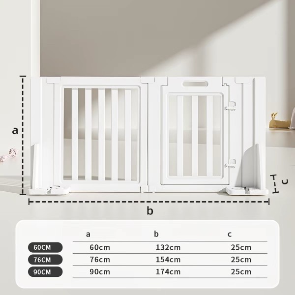 Tall Plastic Freestanding Pet Gates for Puppies & Small Dogs