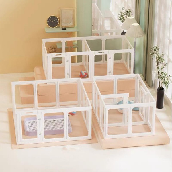 8 Panel Plastic Dog Pen for Puppies & Small Dogs