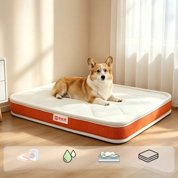 Fully Removable Orthopedic Dog Mattresses with 4D Air-Fiber Support