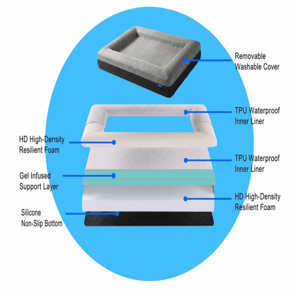 Cooling Orthopedic Dog Bed for Summer Comfort and Support