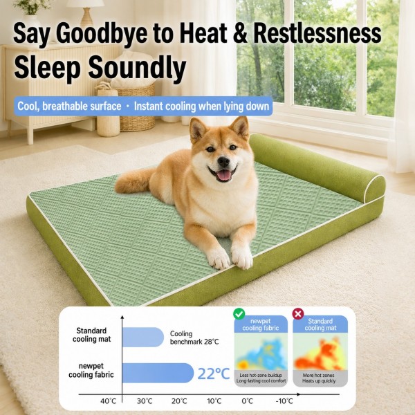 Cooling Orthopedic Dog Bed for Summer Comfort and Support