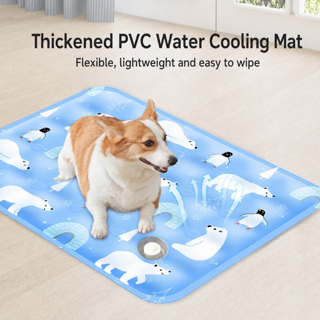 Scratch-Resistant PVC Cooling Mat for Daily Paw Contact