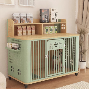 Dog Crate Furniture with Upper Storage Organizer