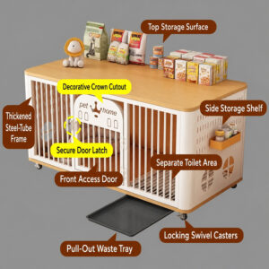 Dog Crate Furniture with Storage Manufacturer