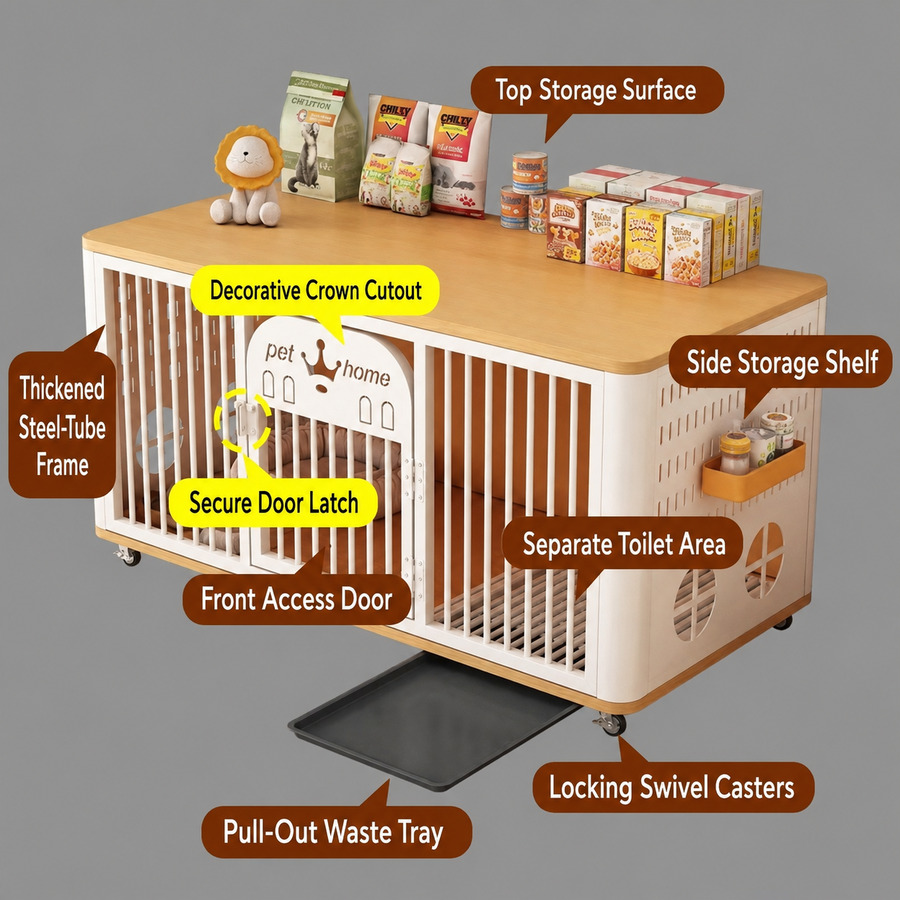 Dog Crate Furniture with Storage Manufacturer
