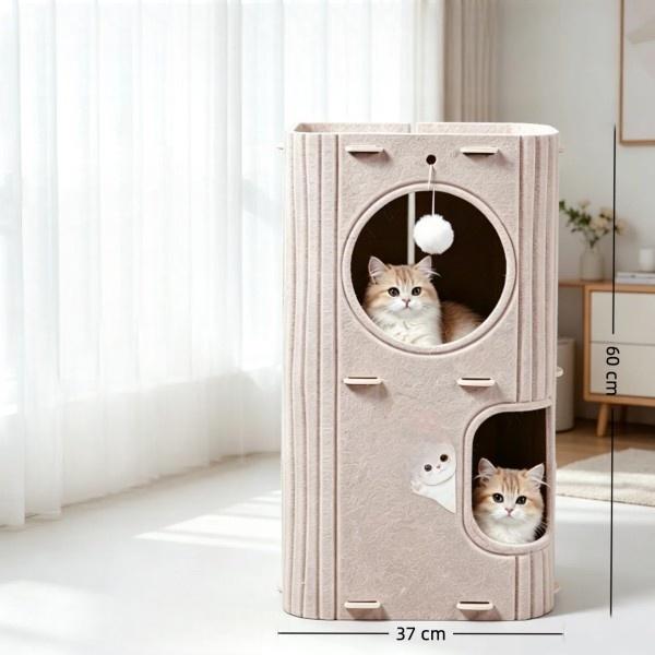 Felted Cat House Manufacturer | Multi-Level Felt Cat House