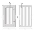 Tall Plastic Freestanding Pet Gates for Puppies & Small Dogs