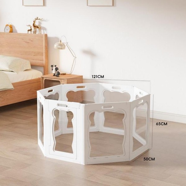 Clear Plastic Dog Playpen for Puppies & Small Dogs