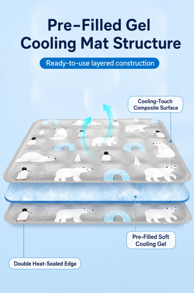 Pet Cooling Mat Manufacturer | Water-Filled & Gel Cooling Mats