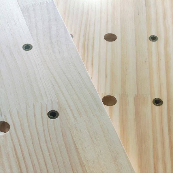 Wood Panel and Threaded Insert Connection Detail