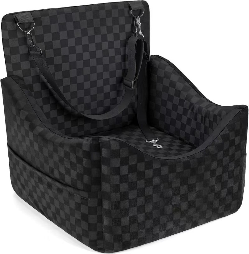 Raised booster format compared with large-dog rear-seat needs