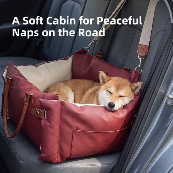 Archova small dog car seat with a lower padded resting area