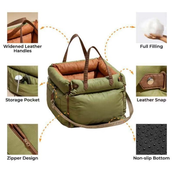 Pet Car Seat for Dogs Manufacturer | Padded Travel Seat Beds