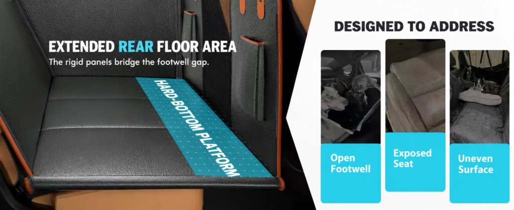 Backseat Extender for Dogs Manufacturer | Hard Bottom Car Platform