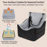 Dog Car Booster Seat Manufacturer | 5-Inch Raised Foam Seat